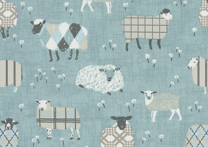 Baa Baa, Duckegg - Roman Blind - Image 6